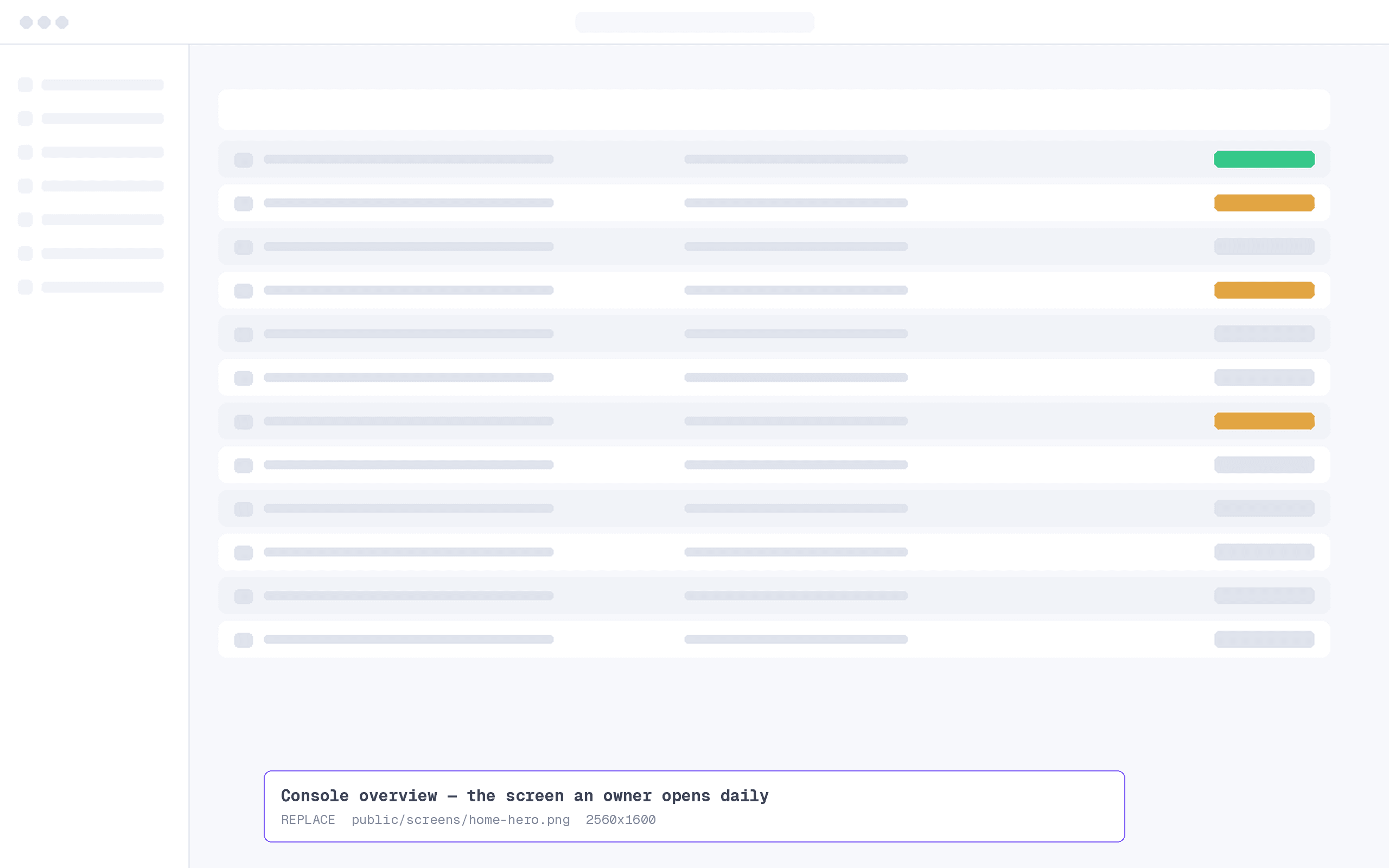The Certrevo console showing an applications list with status filters